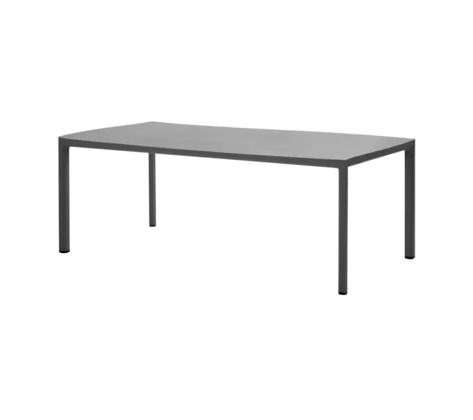 Von Cane-line lavagrauer Drop-Tisch mit Keramikplatte Concrete grey.