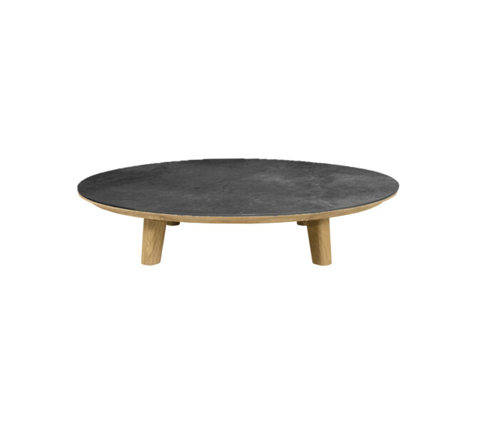 Von Cane-line der Aspect Couchtisch mit Fossil-Keramikplatte black.