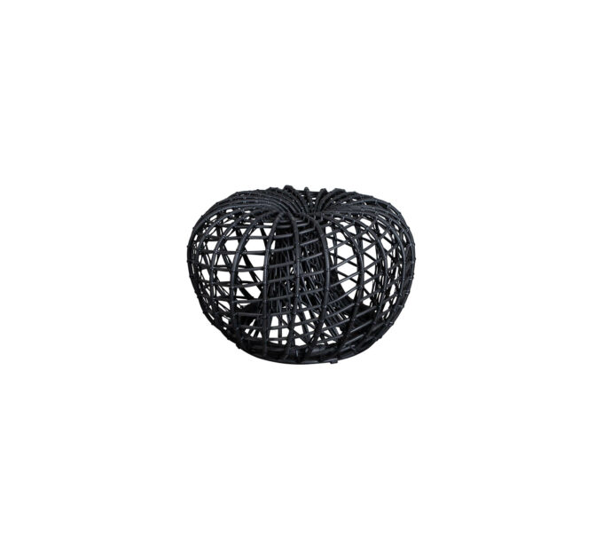 Der kleine Nest Couchtisch/Hocker in lavagrau von Cane-line.