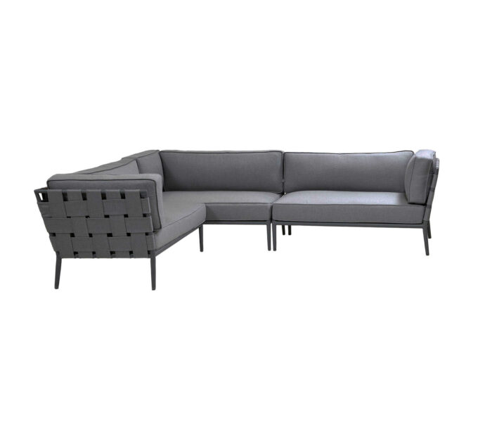 Conic Ecklounge von Cane-line in grau.