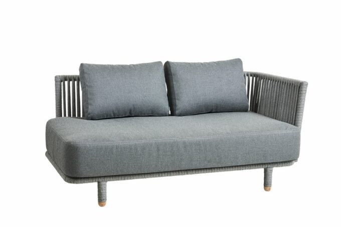 Moments 2-Sitzer Sofa links von Cane-line.