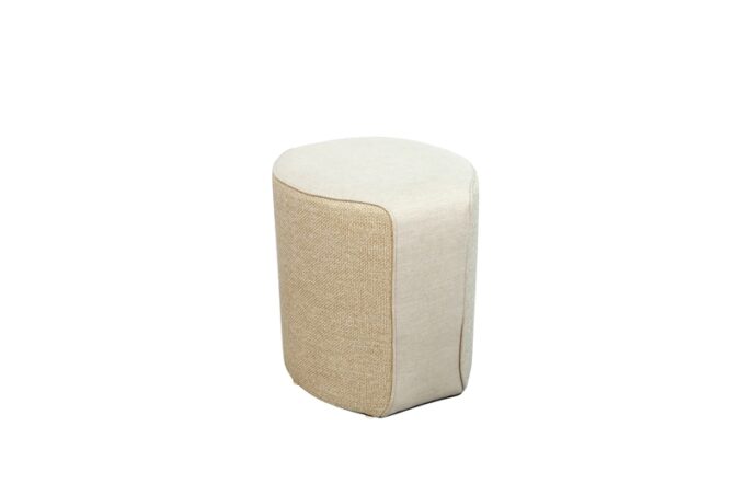 Der Hocker 108 in weiss/beige von mindo.