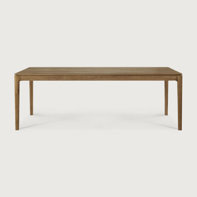 In Teak der Bok Tisch von Ethnicraft 220x95x76 cm.