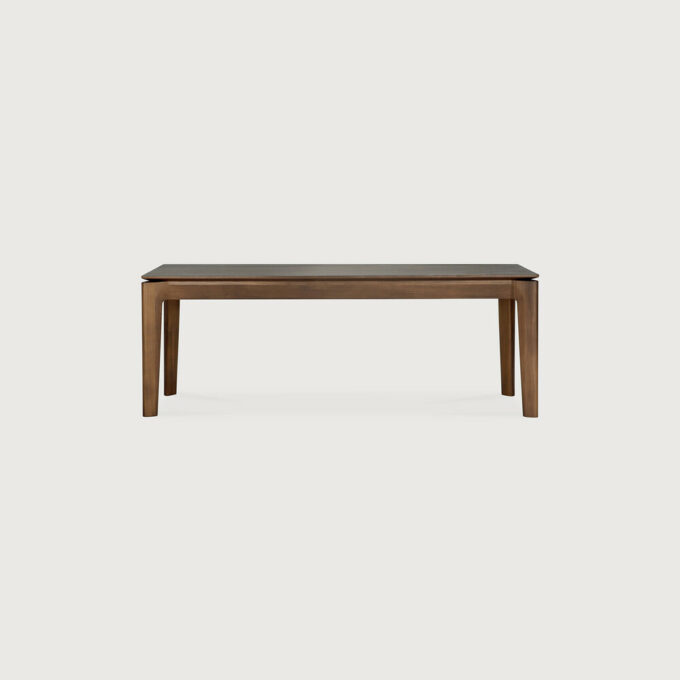 Braun lackierter Bok Bank 125x45x36 cm von Ethnicraft.