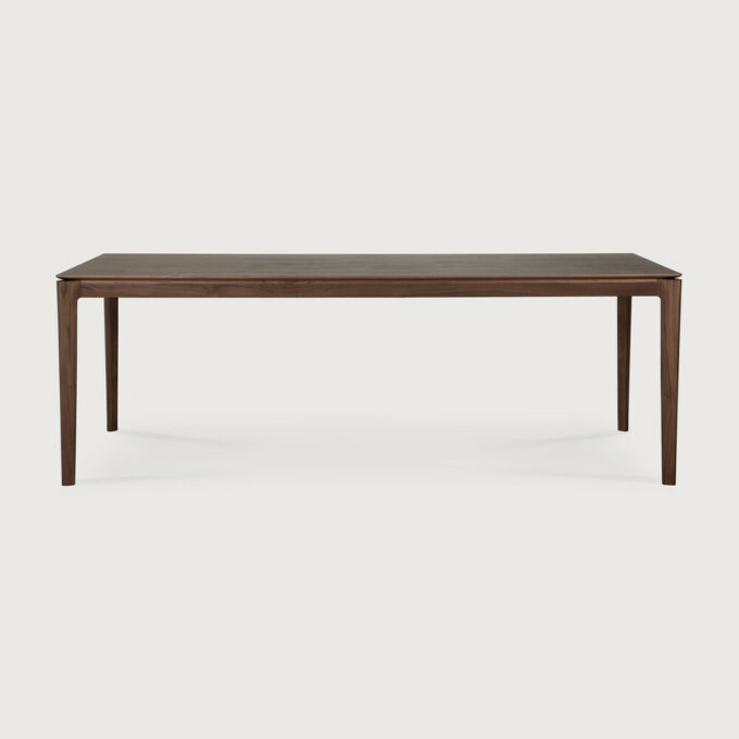 Braun lackierter Teak Bok Tisch von Ethnicraft 220x95x76 cm.