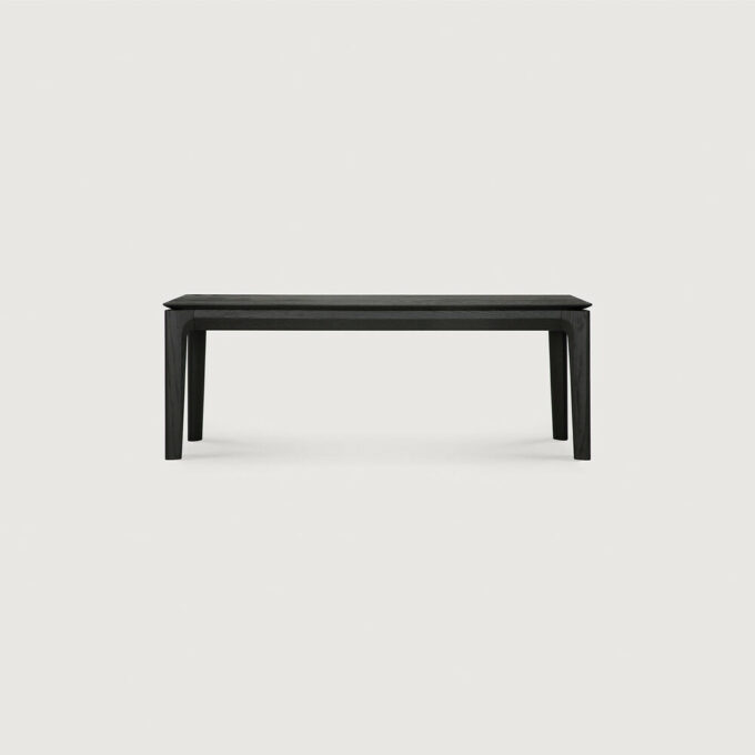 Bok Bank in schwarz lackierter Eiche 126x35x46 cm von Ethnicraft.