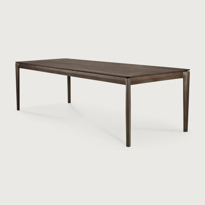 200x95x76 cm grosse braun lackierte Eiche Bok Tisch von Ethnicraft.