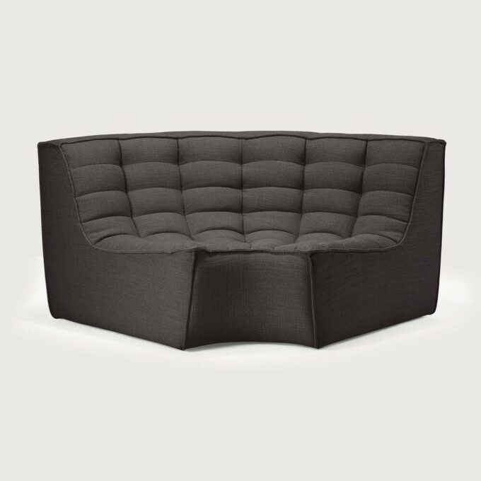 Modulsofa N701 runde Ecke 90 in Dark Grey von Ethnicraft.