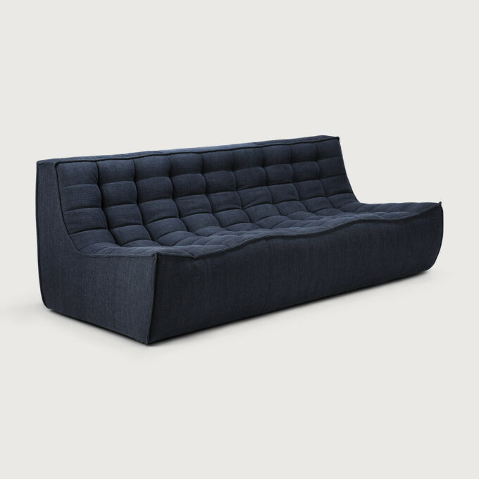 Von Ethnicraft das 3-Sitzer Modulsofa N701 in Graphite Eco.