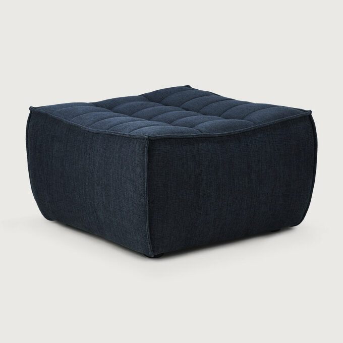 Von Ethnicraft der Hocker Modulsofa N701 in Graphite Eco.