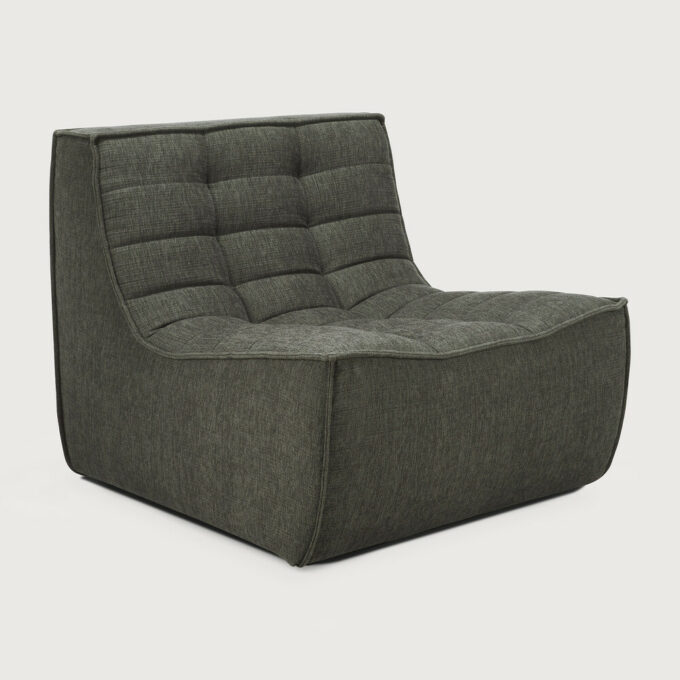 Von Ethnicraft das 1-Sitzer Modulsofa N701 in Moss Eco.
