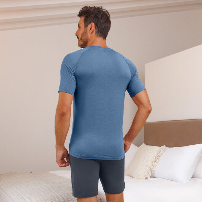 Das Balance T-Shirt in Steel blue von Dagsmejan.