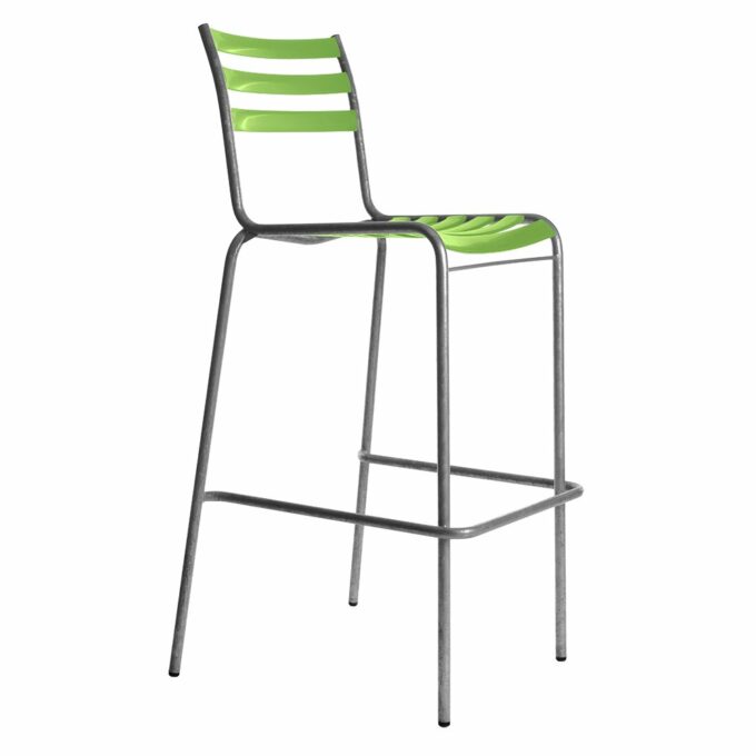 In Hellgrün der Barstuhl Modell 7 / Bättig von Manufakt.