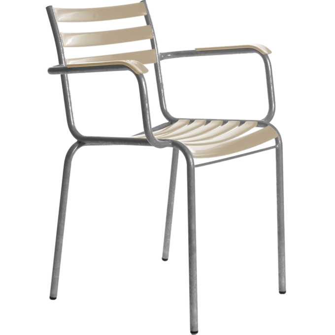 Von Manufakt der Stuhl Modell 7a / Bättig in Beige.