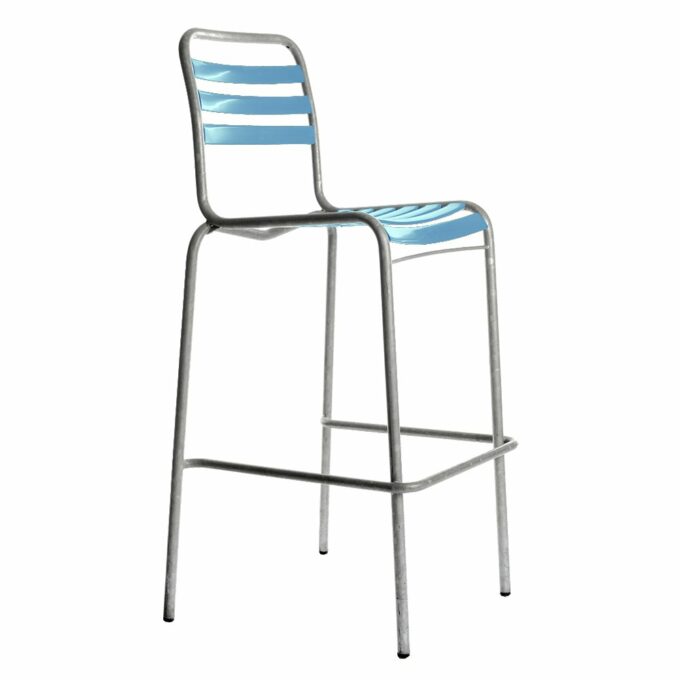 Modell 10 / Bättig Barstuhl in Hellblau von Manufakt.