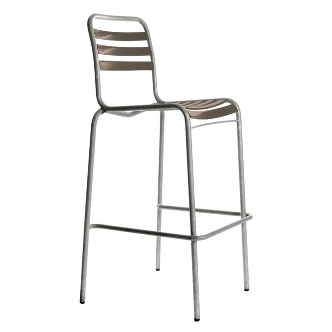 Modell 10 / Bättig Barstuhl in Beigegrau von Manufakt.