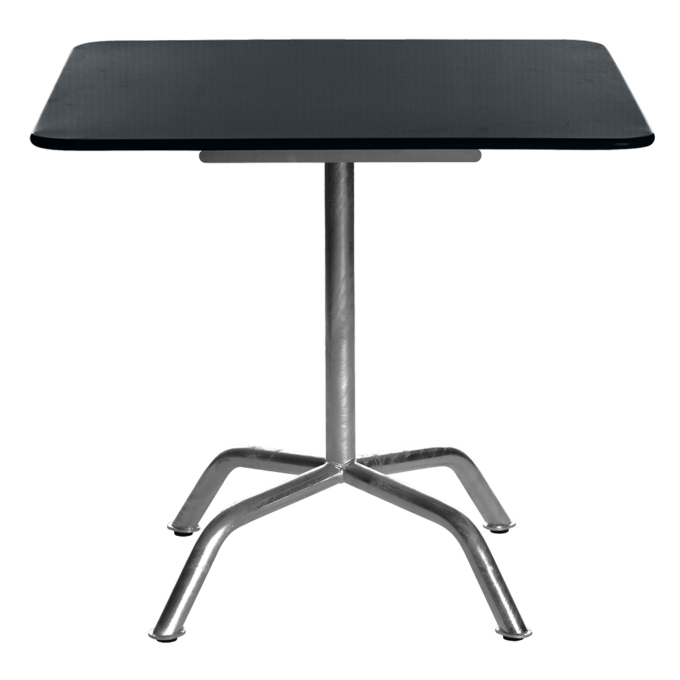 In Anthrazitgrau der Klapptisch Bättig 70x70 cm von Manufakt.