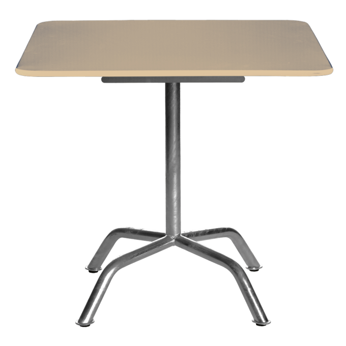 Quadratischer Klapptisch Bättig 70x70 cm in Beige von Manufakt.