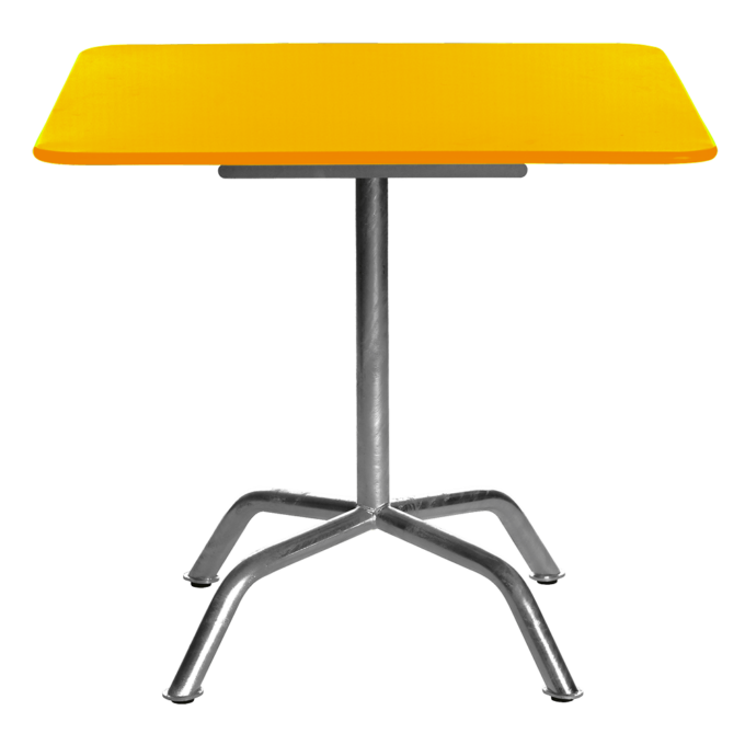 In Gelb der quadratische Klapptisch Bättig 70x70 cm von Manufakt.
