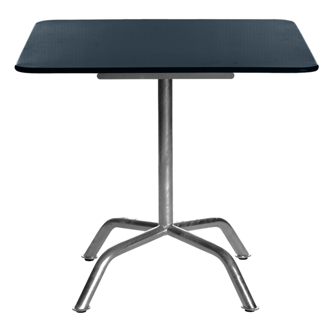 Von Manufakt quadratischer Klapptisch Bättig 70x70 cm in Graublau.