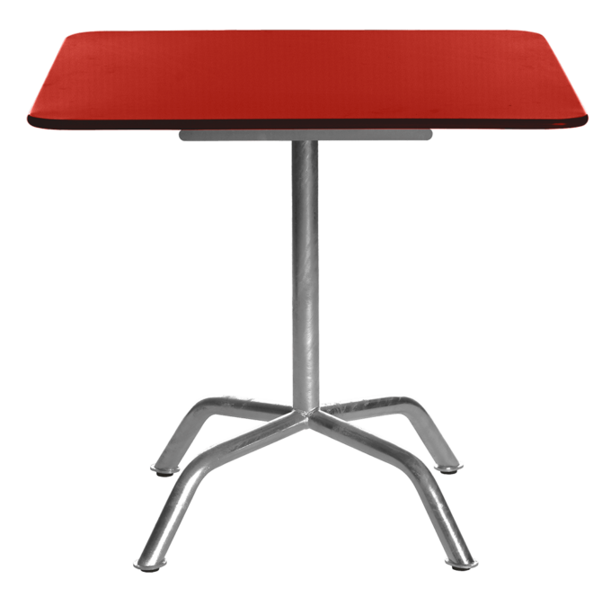 Roter quadratischer Klapptisch Bättig 70x70 cm von Manufakt.