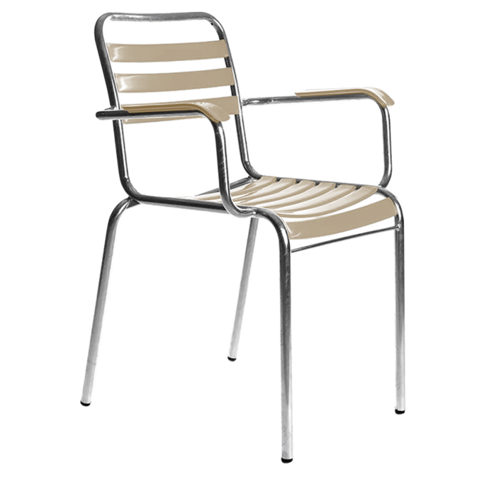 Der Stuhl Modell 10a / Bättig in Beige von Manufakt.