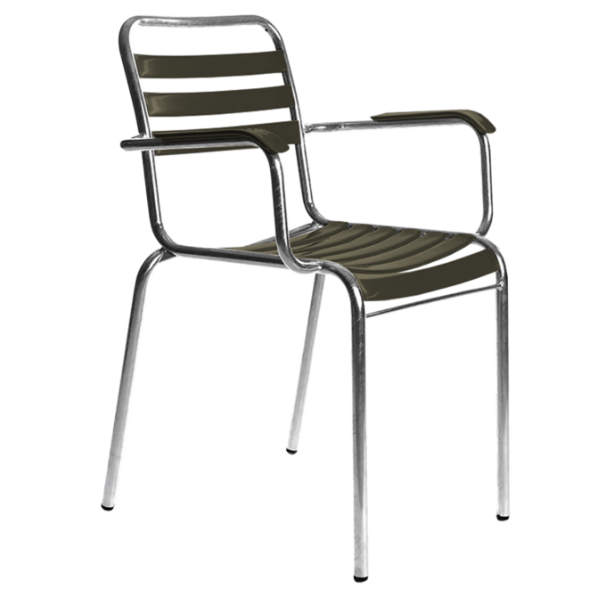 Der Stuhl Modell 10a / Bättig von Manufakt in Grauoliv.