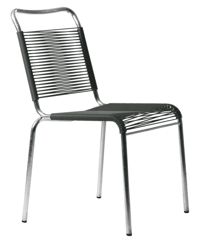 Grauer Bättig Spaghetti Stuhl 10 von Manufakt.